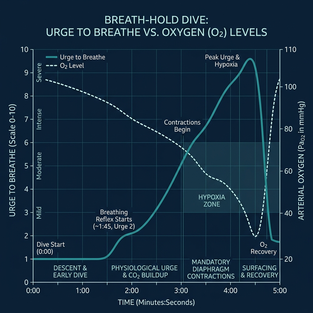 Urge to Breathe vs O2 Levels