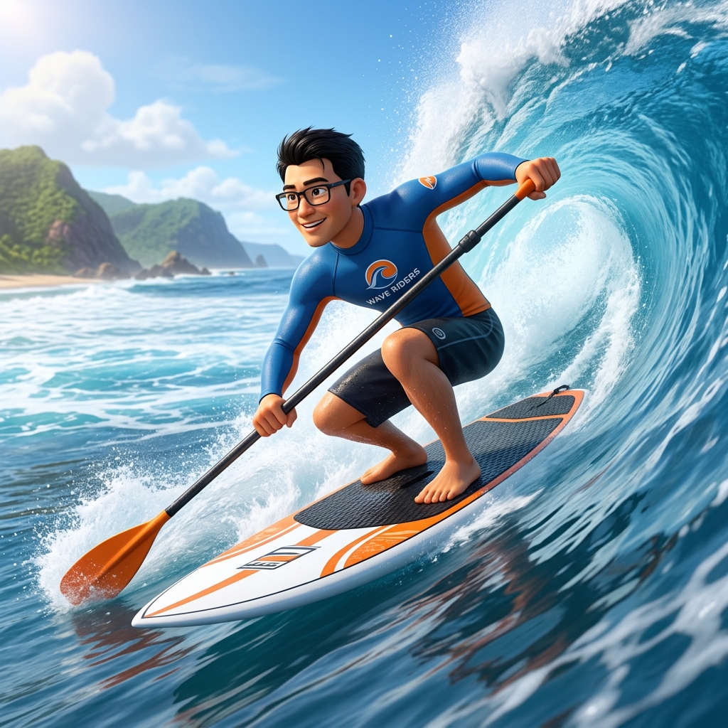 John Le Bin Surfing